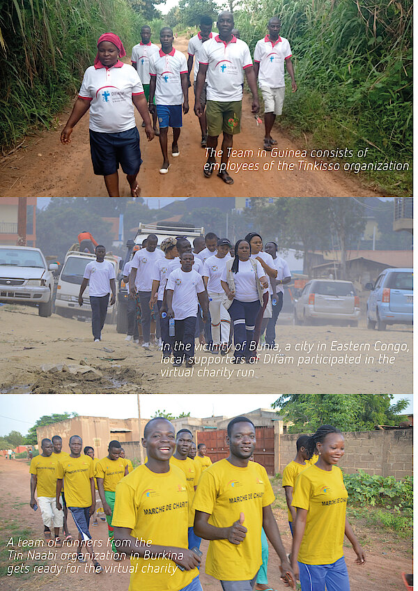 Erbe Charity Run in Guinea, Bunia and Burkina